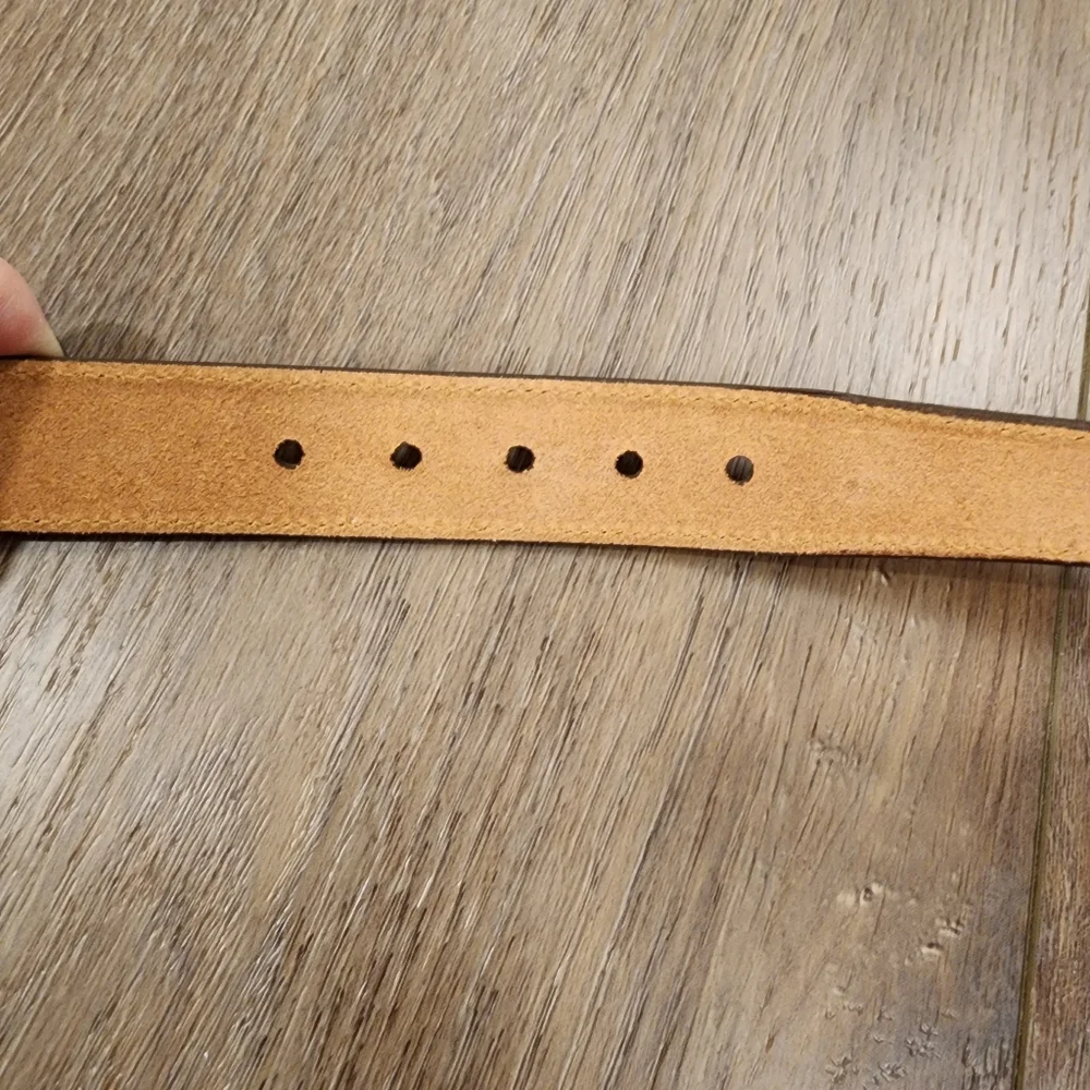 Trafalgar Textured Leather Belt Brown Made in USA Classic Men's size 30